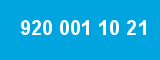 920 001 10 21